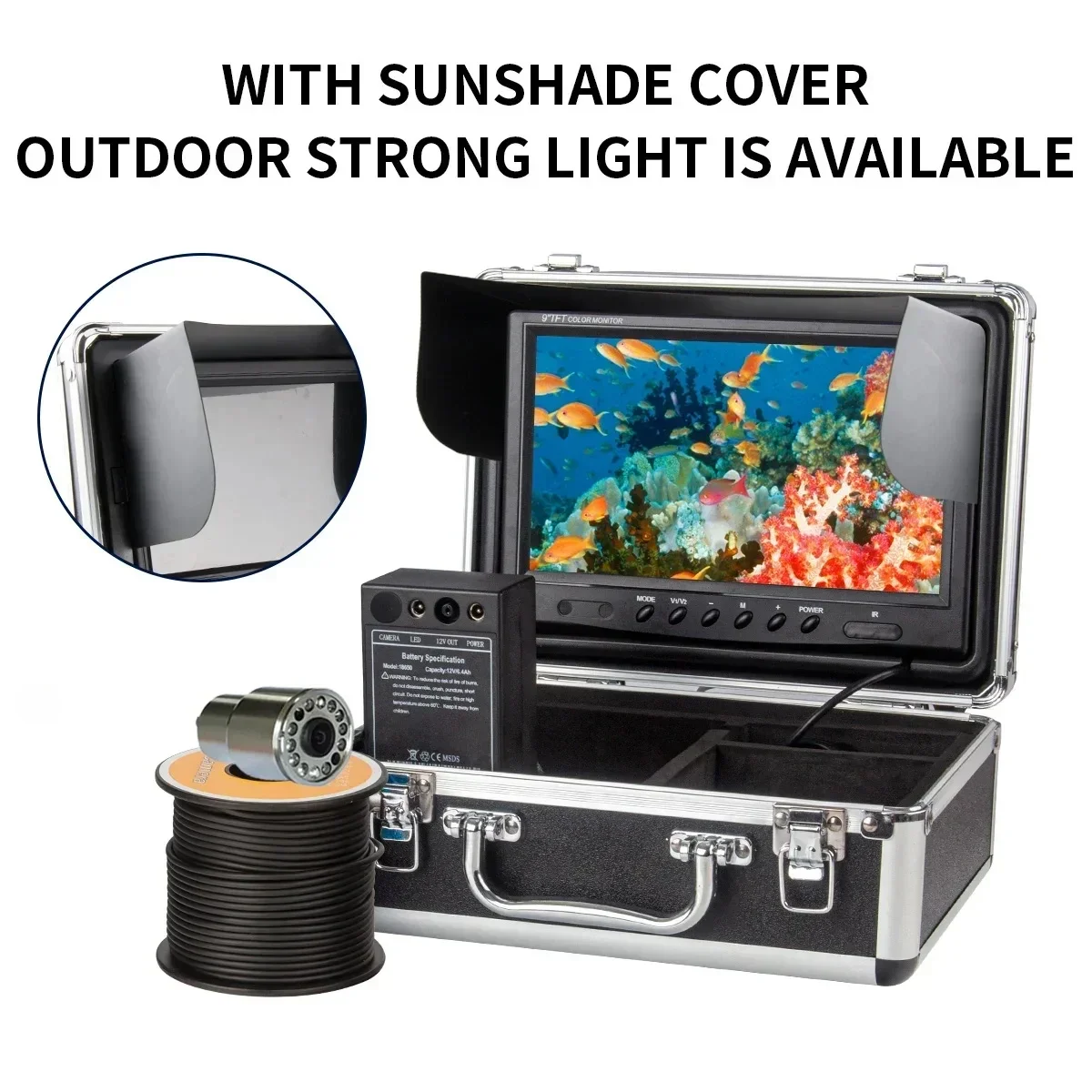 Fish Finder Case - WF13 Schermo LCD da 7 pollici
