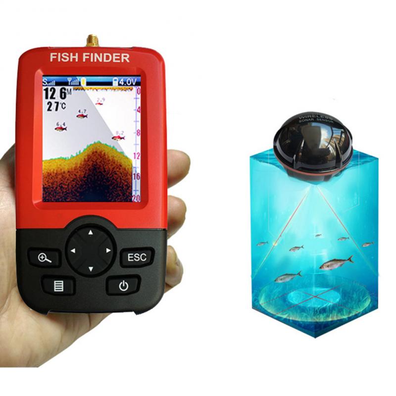 Fishing Depth Finder - Ecoscandaglio Portatile con Sensore Sonar da