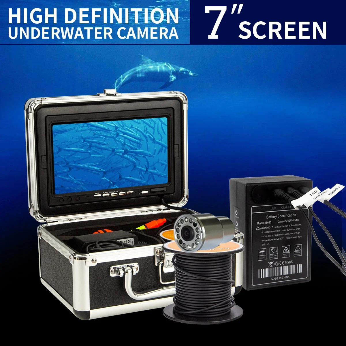 WF13 Schermo LCD da 7 pollici  - Fish Finder Case recensione e prezzo